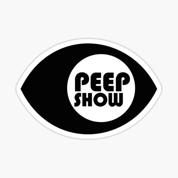 Peep Show Classic Cult Retro TV Show Nerd T Shirt Black Design Sticker