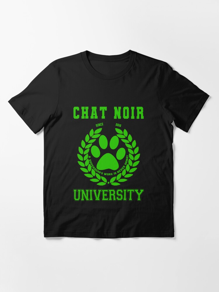 Chat Noir University T Shirt By Michrangel Redbubble