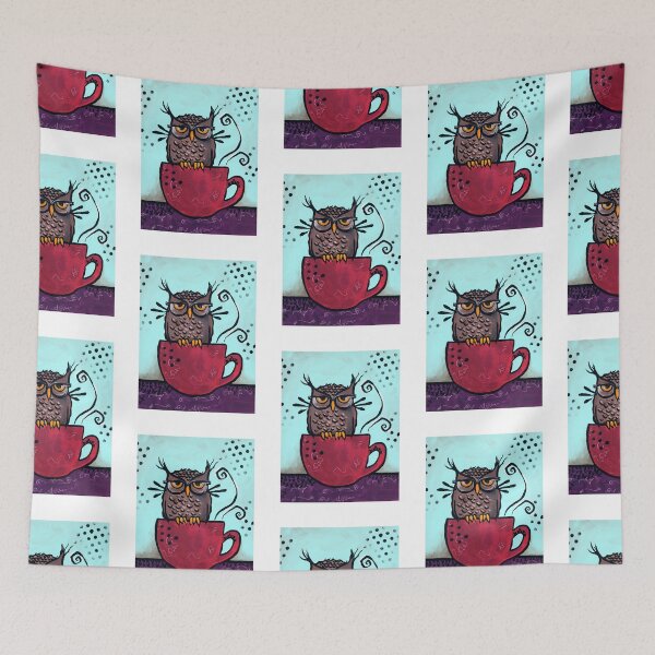 Item preview, Coffee Time Owl designed and sold by AndreaBArtsy.