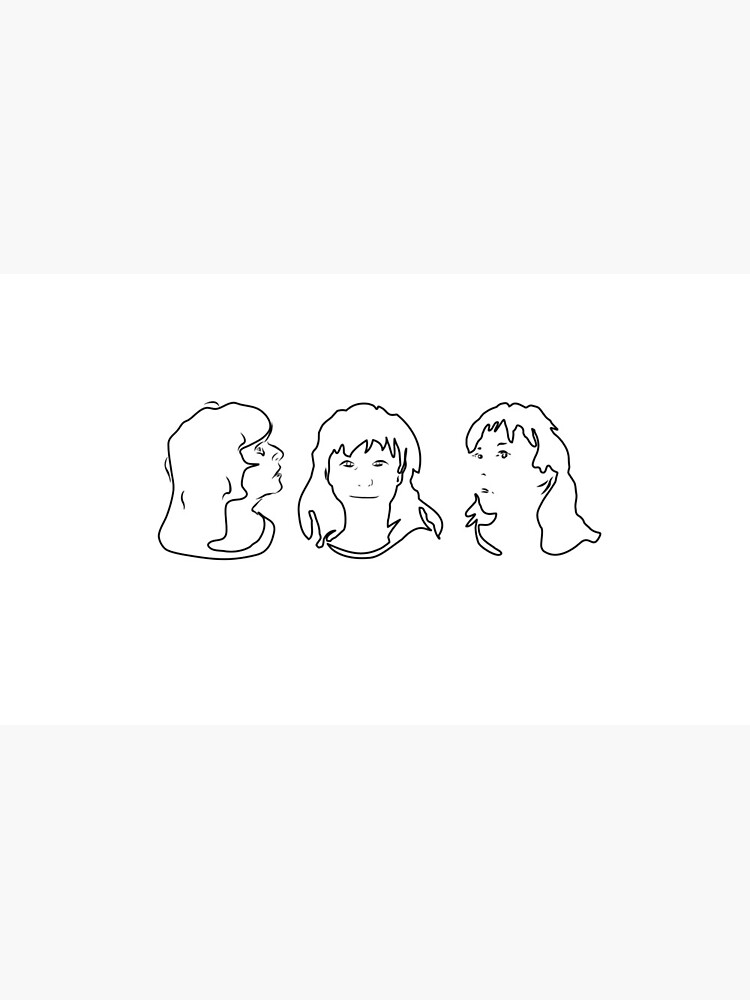 Triptych 3 faces outline (classic mug) by pollypaulusma