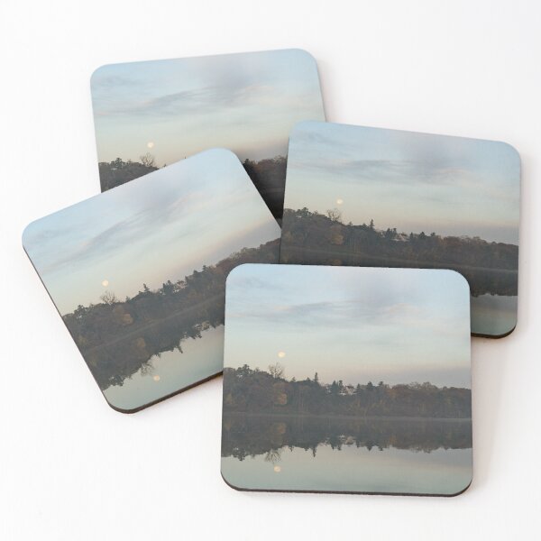 Item preview, Supermoon Moonset Panoramic Reflections designed and sold by Georgia Mizuleva.