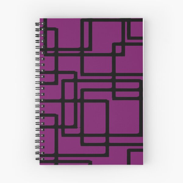 Item preview, Retro Modern Black Rectangles On Deep Pink designed and sold by taiche.
