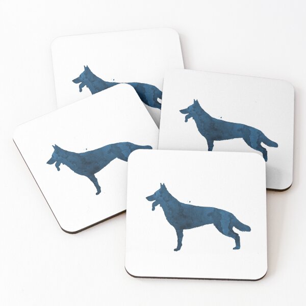Item preview, German Shepherd Dog - Navy Blue Silhouette designed and sold by TheJollyMarten.