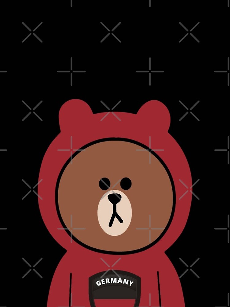 Brown bear cony bunny rabbit I love Germany by tommytbird