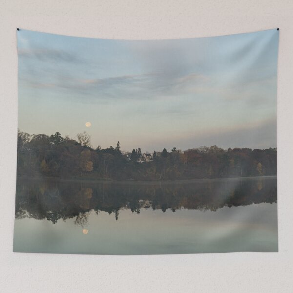 Item preview, Supermoon Moonset Panoramic Reflections designed and sold by Georgia Mizuleva.