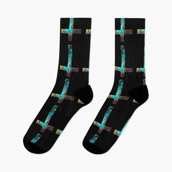 Item preview, Green Galaxy Inverted Cross designed and sold by rapplatt.