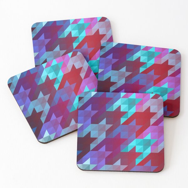 Item preview, gradient origami houndstooth designed and sold by VrijFormaat.