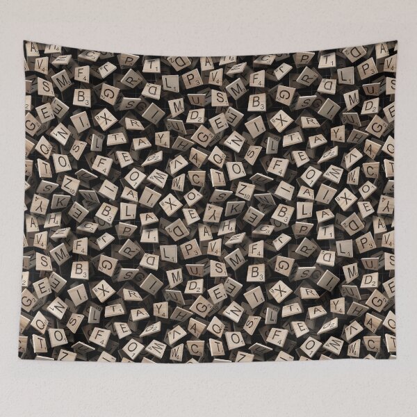 Item preview, Scrabble Tile Madness Pattern designed and sold by MaratusFunk.