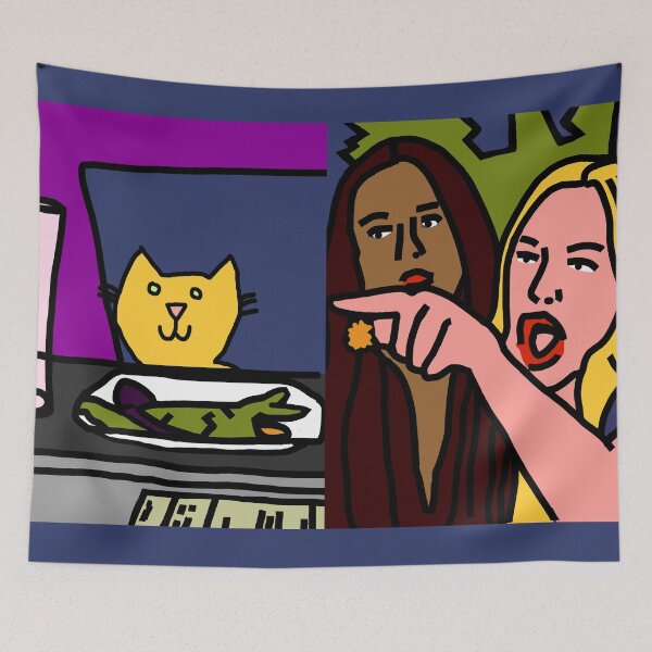 Item preview, Woman Yelling at a Cat Right Funny Memes designed and sold by ellenhenry.