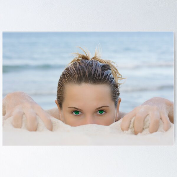 Item preview, Girl with green eyes designed and sold by MotHaiBaPhoto Dmitry & Olga.