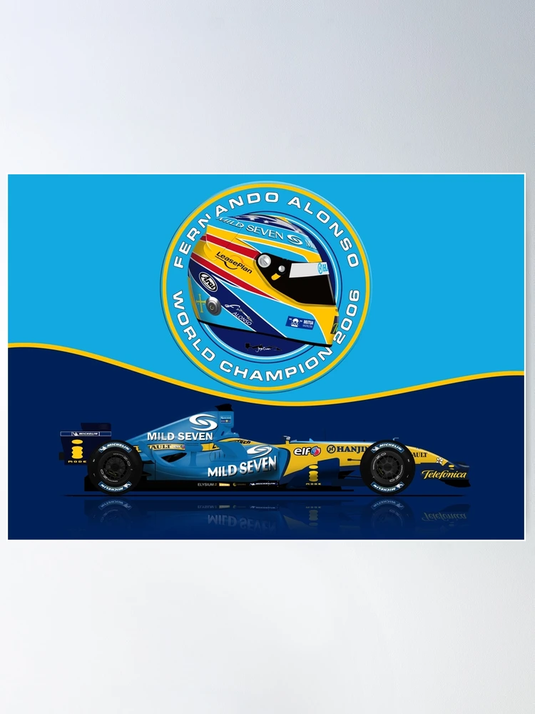 🥇 Alonso Poster World Champion Renault Formula 1