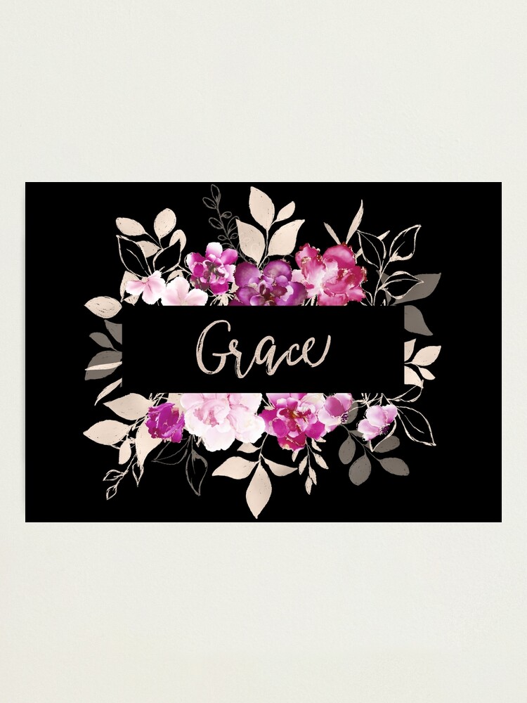 Alternate view of Pretty Ink Grace Photographic Print