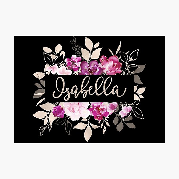 Pretty Ink Isabella Photographic Print