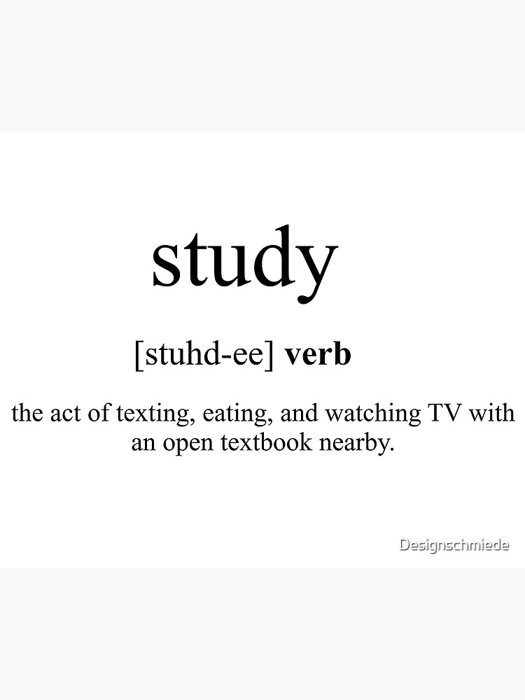 "Study Definition Dictionary Collection" Poster for Sale by
