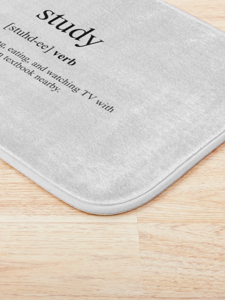 Thumbnail 3 of 6, Bath Mat, Study Definition | Dictionary Collection designed and sold by Designschmiede.