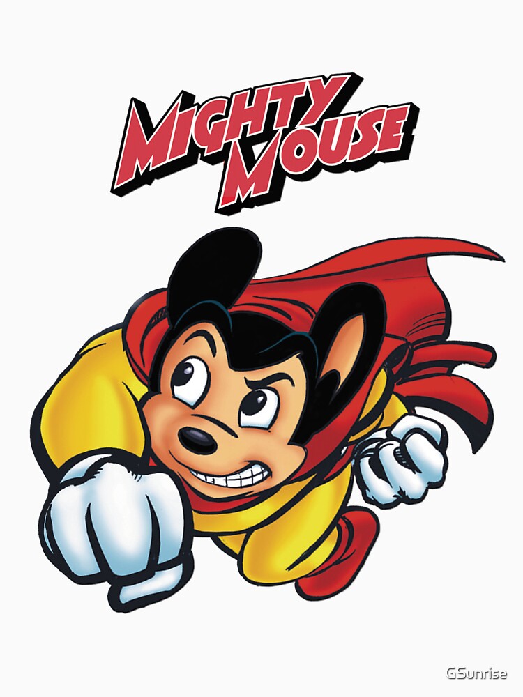 Mighty Mouse T Shirt For Sale By Gsunrise Redbubble Mighty Mouse T Shirts Cartoon T 5319