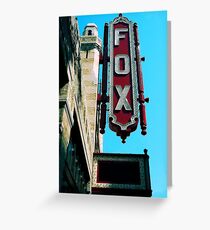 The Legendary Fox Theater Greeting Card