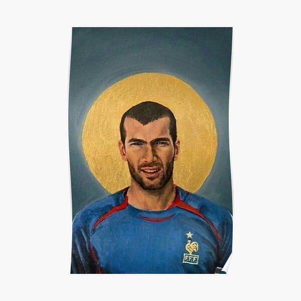 Illustration Zidane Art Poster