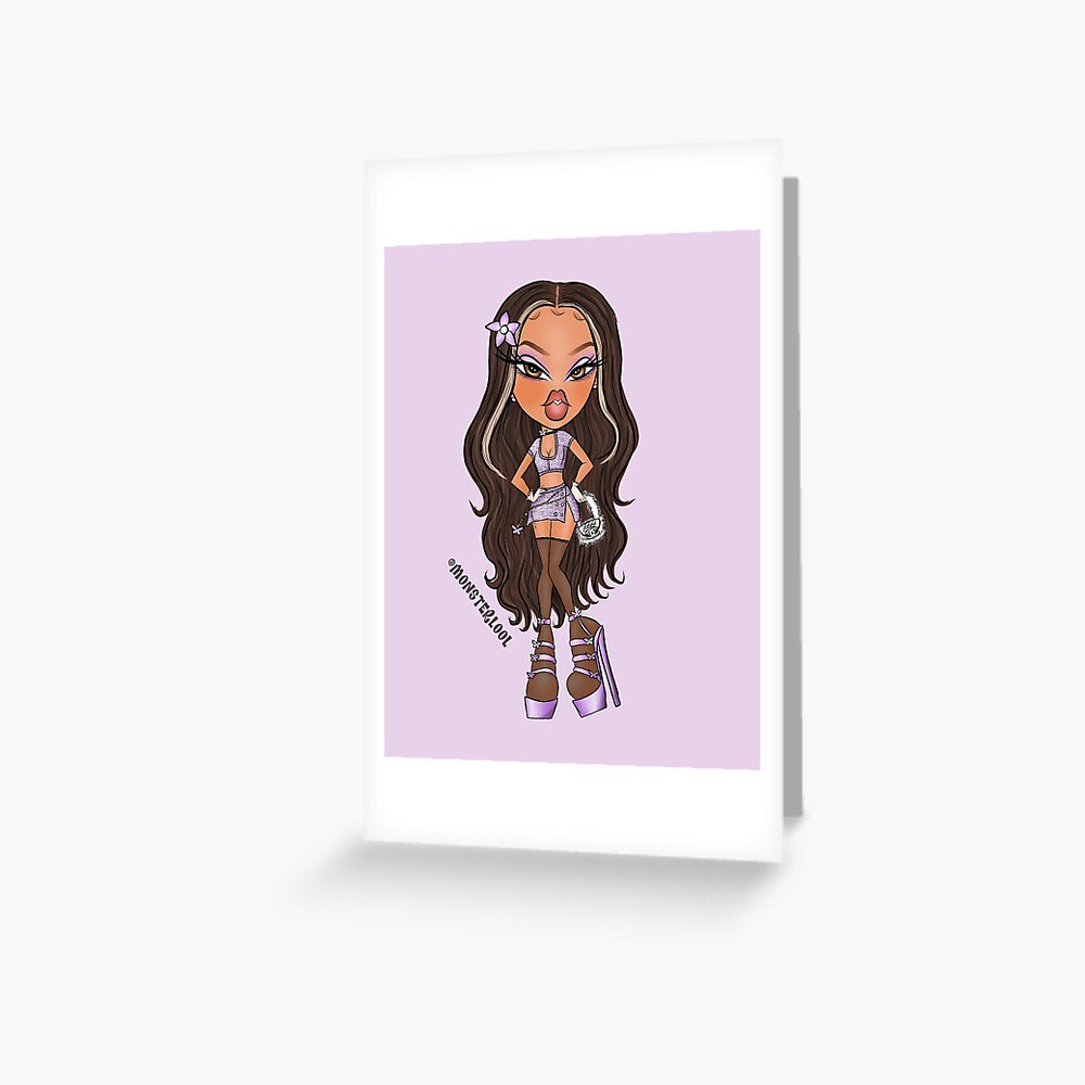 Bratz Yasmin Drawing By Monsterlool Sticker for Sale by Monsterlool