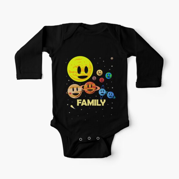 Solar System Family Long Sleeve Baby One-Piece