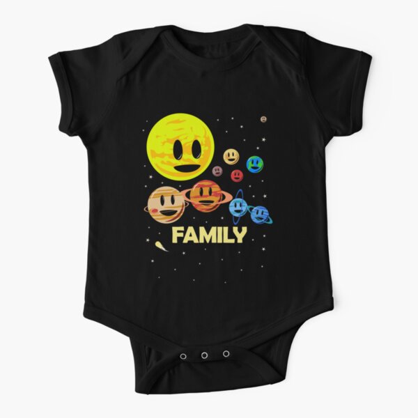 Solar System Family Short Sleeve Baby One-Piece