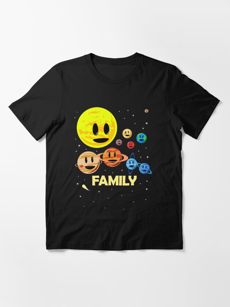 Alternate view of Solar System Family Essential T-Shirt