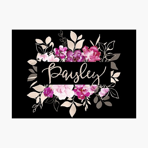 Pretty Ink Paisley Photographic Print