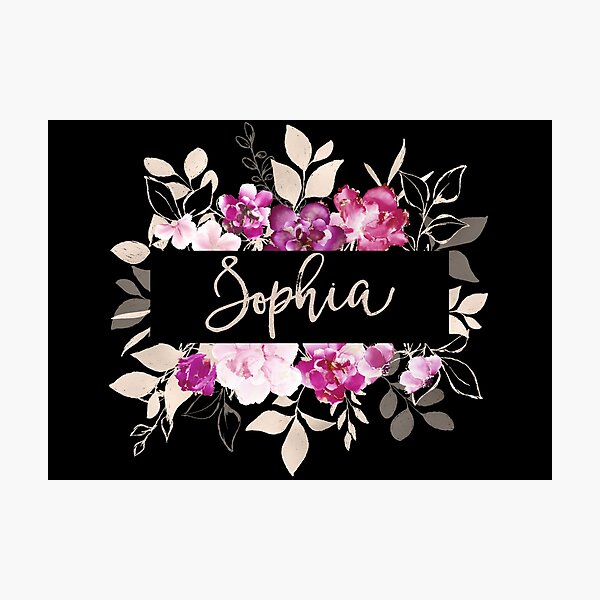 Pretty Ink Sophia Photographic Print