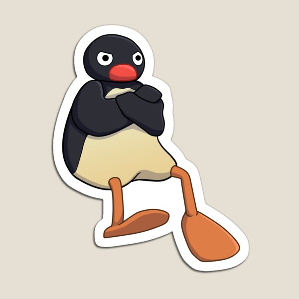Vista previa del artículo con la obra «Pingu enojado», diseñado y vendido por HybridDragoness.