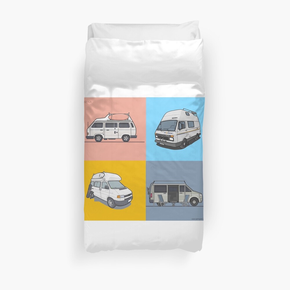 Our Campervans - rocking the streets since 1988 Duvet Cover