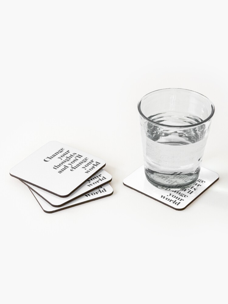 Alternate view of Change Your Thoughts Coasters (Set of 4)