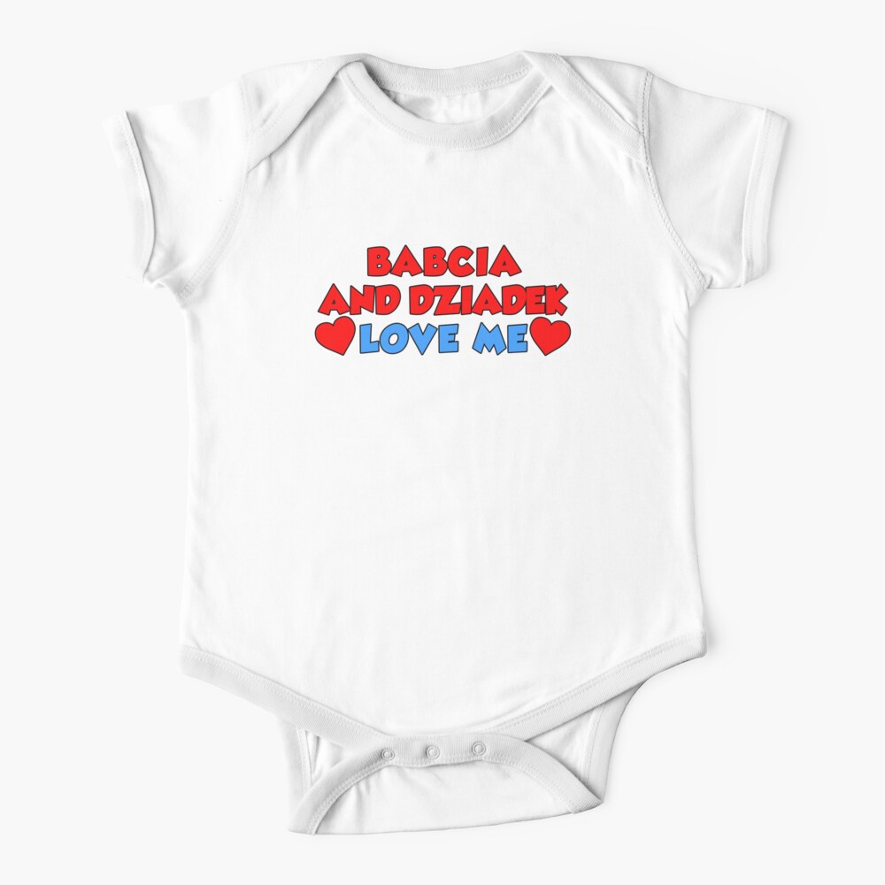 Heart Love My Dziadek Polish Grandpa Short Sleeve Toddler T-Shirt I