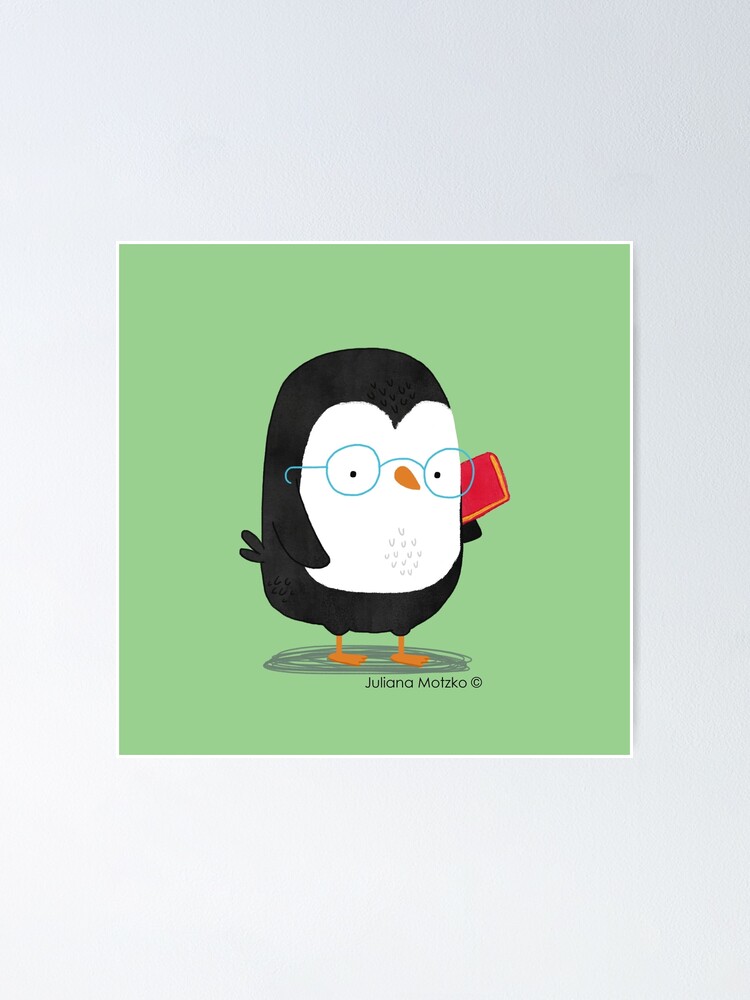 Alternate view of Nerd Penguin Poster