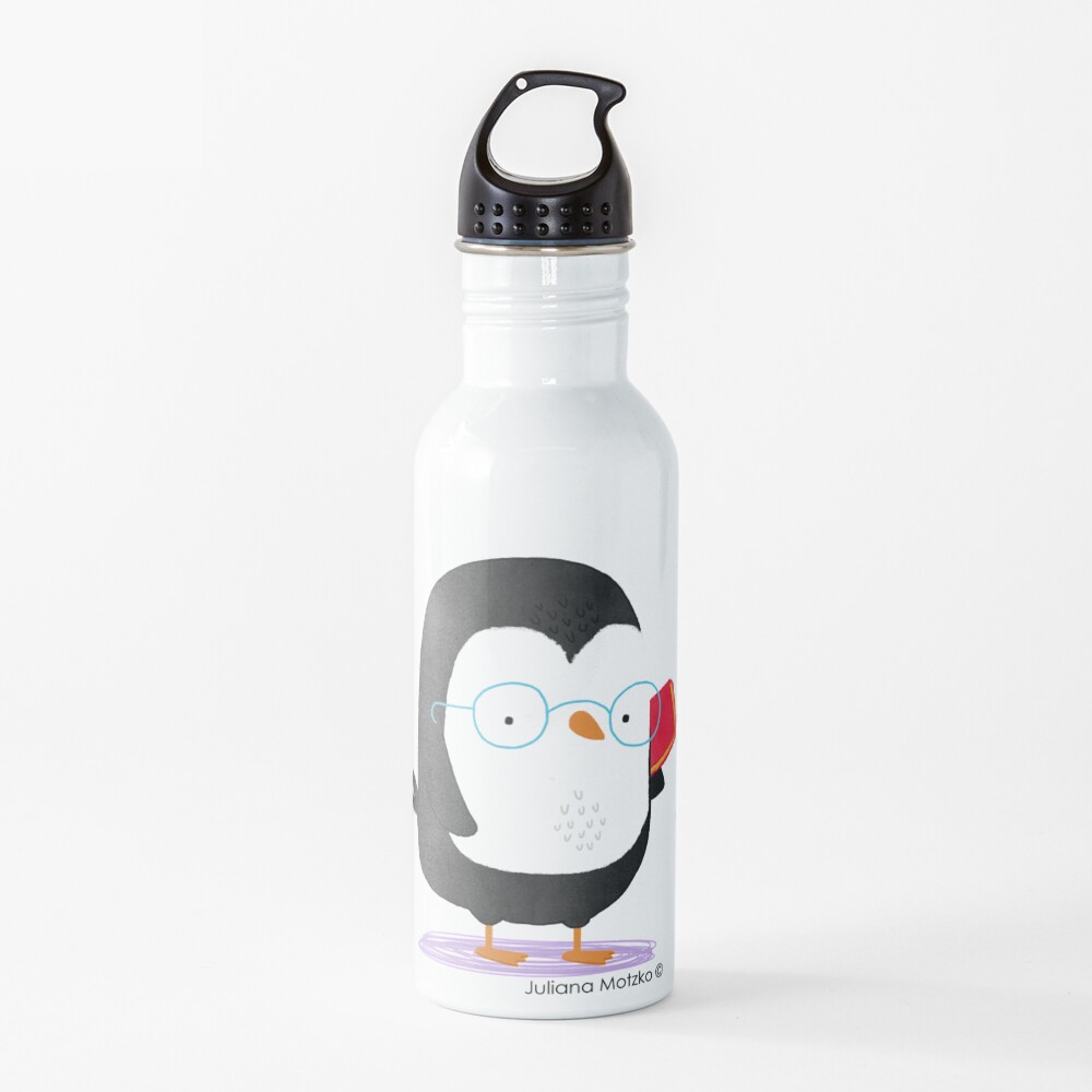 Nerd Penguin Water Bottle