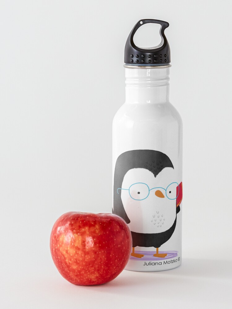 Alternate view of Nerd Penguin Water Bottle