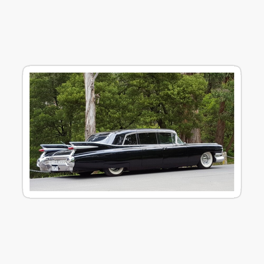 1959 cadillac fleetwood limousine poster by mountainpics redbubble redbubble