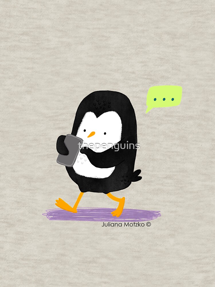 Penguin Texting by thepenguins