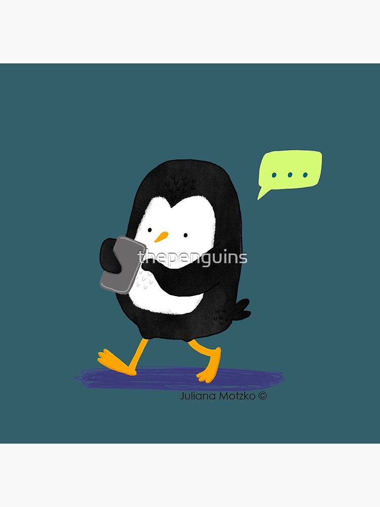 Penguin Texting by thepenguins