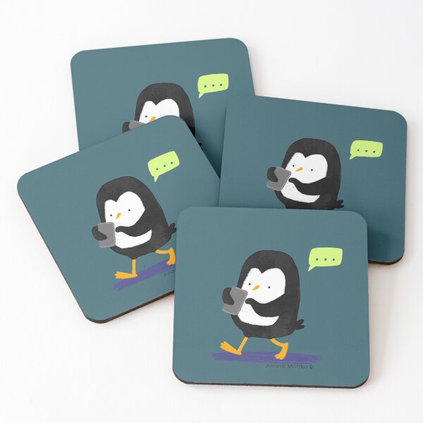 Item preview, Penguin Texting designed and sold by thepenguinsfamily.