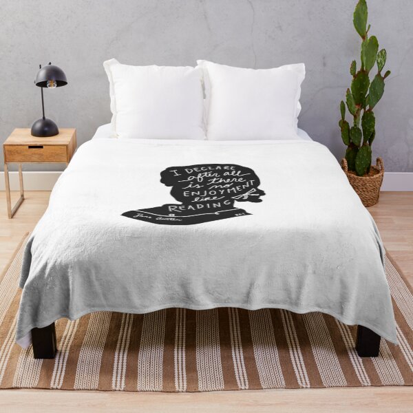 Item preview, Jane Austen: "I declare after all there is no enjoyment like reading" designed and sold by booksraintea.
