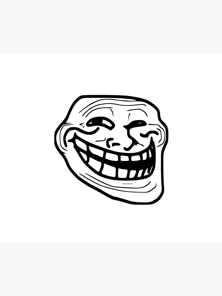 Troll Face Duvet Cover By Smiffysmith Redbubble - minecraft troll face roblox minecraft meme on meme