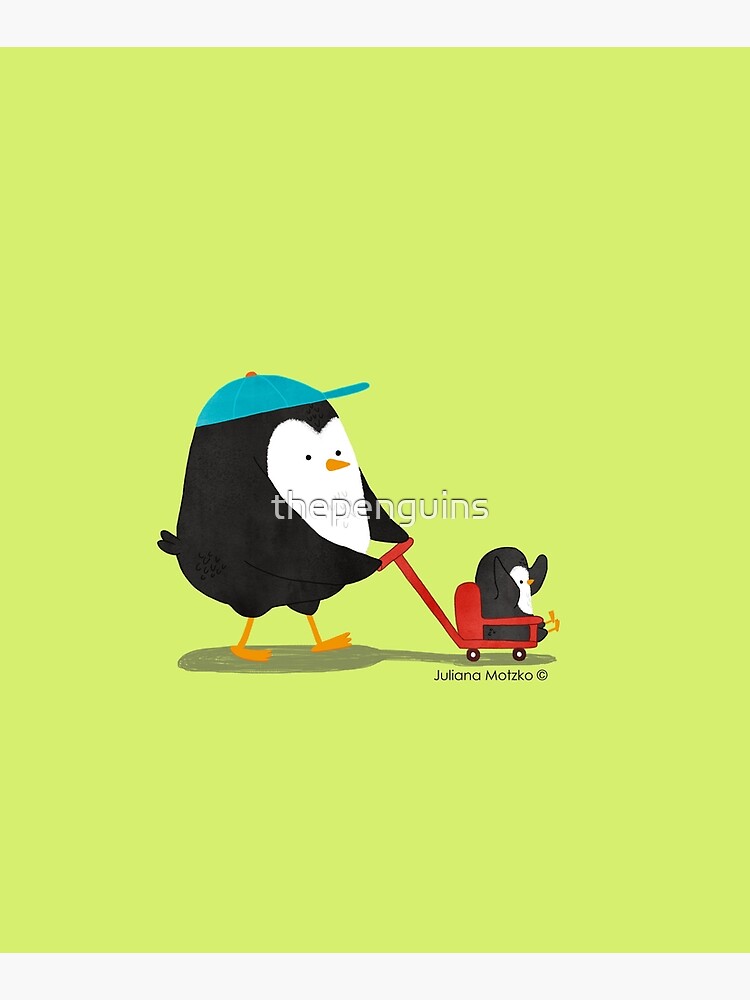 Penguin Dad and Baby Penguin by thepenguins