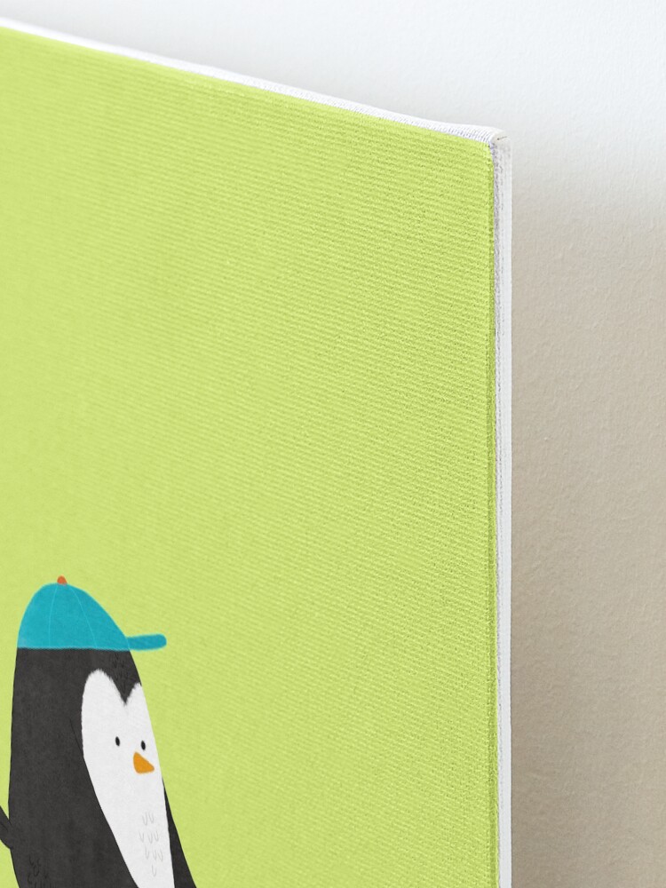 Alternate view of Penguin Dad and Baby Penguin Mounted Print