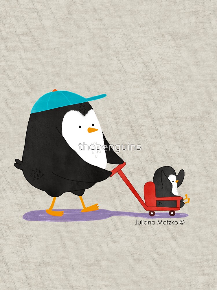 Penguin Dad and Baby Penguin by thepenguins