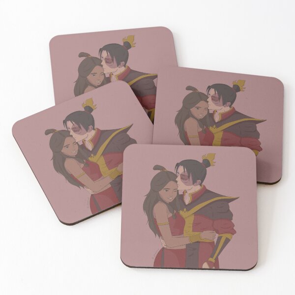 Item preview, Zuko and Katara Forehead Kiss poster designed and sold by jacqstoned.