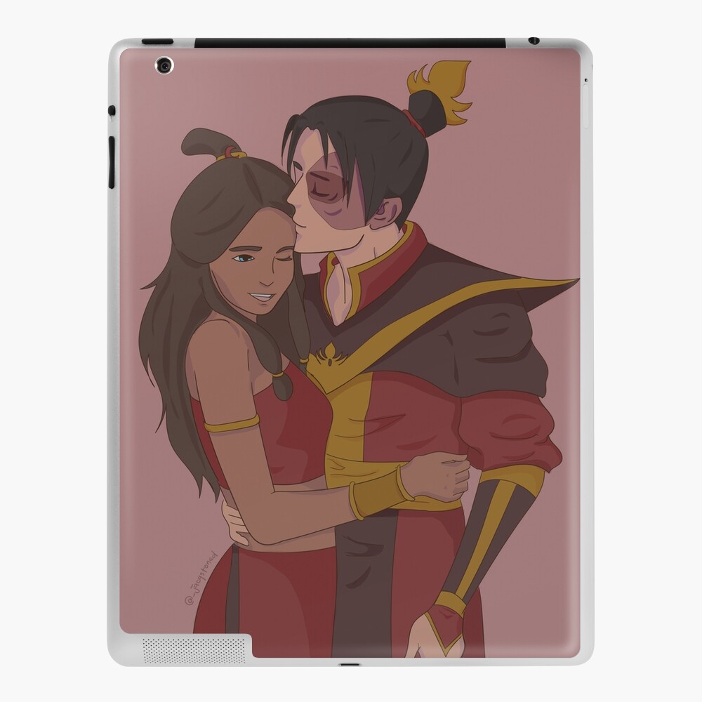 Zuko and Katara Forehead Kiss poster