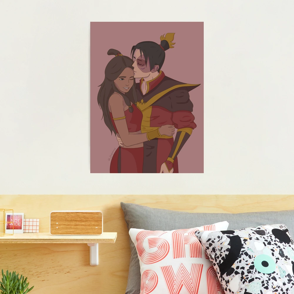 Zuko and Katara Forehead Kiss poster | Photographic Print