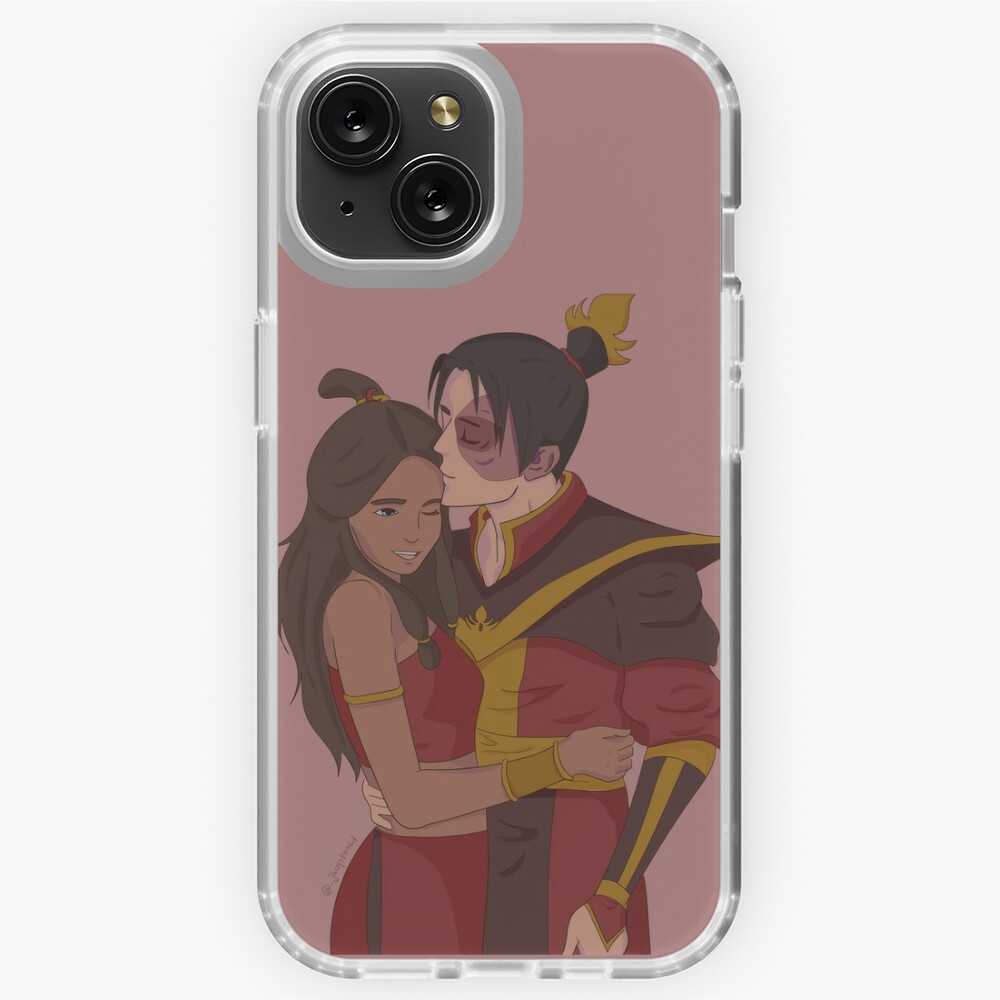 Zuko and Katara Forehead Kiss poster