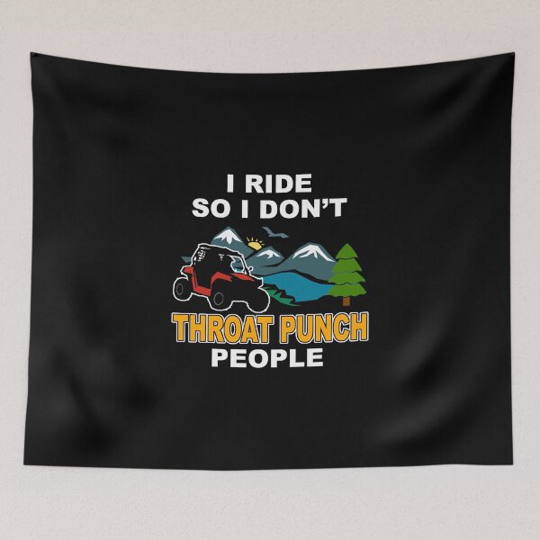 Item preview, I Ride So I Don't Throat Punch People designed and sold by RZRriders.