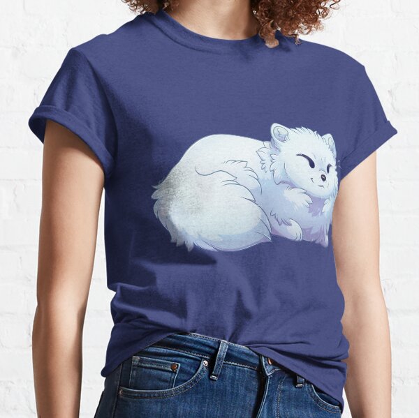 Cute Arctic Fox laying Down Classic T-Shirt